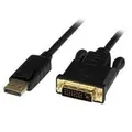 StarTech DP2DVIMM6BS 3m DisplayPort to DVI Cable - DP to DVI-D Monitor Adapter M/M