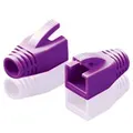 Alogic RJ45-BOOT-PUR-SH-10 RJ45 Purple Strain Relief Boot for 22~23AWG Wire Plug - 10-Pack