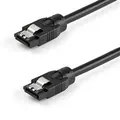StarTech SATRD60CM 0.6 m Round SATA Cable - Latching Connectors - 6Gbs SATA Cable (Avail: In Stock )
