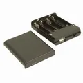 Battery Bank 4 x AA USB A SKT with Switch Black