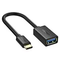 Ugreen 30701 15CM USB Type-C Male to USB 3.0 Type-A Female OTG Cable - Black (Avail: In Stock )