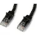 StarTech N6PATC10MBK CAT6 Ethernet Cable 10m Black 650MHz 100W Snagless Patch Cord