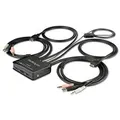 StarTech SV211HDUA4K 2 Port HDMI KVM Switch 4K 60Hz UHD - USB KVM w/ Cables & Audio