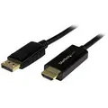 StarTech DP2HDMM2MB 2m(6ft) DisplayPort to HDMI Cable - 4K DP 1.2 to HDMI Adapter