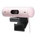 Logitech 960-001433 Brio 500 1080p HDR Webcam with Show Mode - Rose