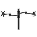 Atdec AF-AT-D-BC Single Pole Dual Articulated Arm Stand - Black