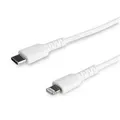 StarTech RUSBCLTMM2MW 6ft/2m Durable USB-C to Lightning Cable MFi Certified, White