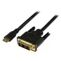 StarTech HDCDVIMM1M 1m (3.3 ft) Mini HDMI to DVI Cable, DVI-D to HDMI Cable