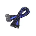SilverStone SST-PP07-MBBA PP07 24-Pin Sleeved Power Cable Extension - Black/Blue