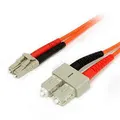 StarTech FIBLCSC1 1m Fiber Optic Cable - Multimode Duplex 62.5/125 LSZH - LC/SC