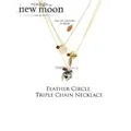 Twilight NEC21353 Saga Jewellery Necklace Triple Chain Feather