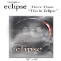 Twilight NEC22012 Saga Fleece Throw Trio In Eclipse Eclipse