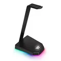 Thermaltake GEA-TTP-THSBLK-06 E1 RGB Gaming Headset Stand with 2 x USB3.0 Hub & Audio Port
