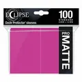 Eclipse UP15621 Matte Standard Sleeves 100 Pack - Hot Pink (Avail: In Stock )