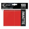 Eclipse UP15616 Matte Standard Sleeves 100 Pack - Apple Red (Avail: In Stock )