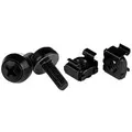 StarTech CABSCREW1032 50pc 10-32 Server Rack Cage Nuts and Screws w/Washers - Black