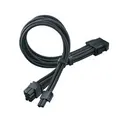 SilverStone SST-PP07E-PCIB PP07E-PCIB 8-Pin PCI-E Sleeved Power Cable Extension - Black