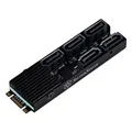 SilverStone SST-ECS07 ECS07 5-Port SATA Non-RAID M.2 PCIe Storage Expansion Card