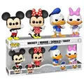 Disney FUN70339 - Mickey, Minnie, Donald & Daisy Pop! Vinyl - 4 Pack