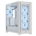 Corsair CC-9011233-WW iCUE 5000X RGB Tempered Glass QL Edition Mid-Tower ATX Case - True White