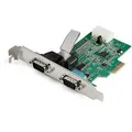 StarTech PEX2S953 2-port PCI Express RS232 Serial Adapter Card - PCIe Dual DB9