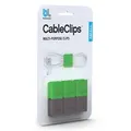 Bluelounge CC-SM CableClip Cable Organizer Small (3 Dark Grey, 3 Green)