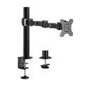 Brateck LDT33-C012 Single Monitor Affordable Steel Articulating Monitor Arm - 17"-32"