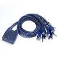 ATEN CS64US-AT CS64US 4 Port USB VGA/Audio Cable KVM Switch - 0.9m/1.2m Cables