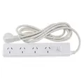 Jackson PT4113 4-Outlet Surge Protected Powerboard with 3 Metre Lead