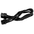 SilverStone SST-PP07-IDE6B PP07 6-Pin PCIE Sleeved Power Cable Extension - Black