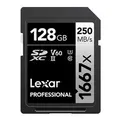 Lexar LSD128CB1667 128GB Professional 1667x SDXC UHS-II Silver Series Memory Card - 250MB/s (Avail: In Stock )