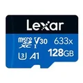 Lexar LSDMI128BB633A 128GB 633x MicroSDHC/SDXC UHS-I Blue Memory Card - 100MB/s (Avail: In Stock )