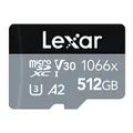 Lexar LMS1066512G-BNANG 512GB Professional 1066x microSDXC UHS-I Silver Memory Card - 160MB/s