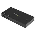 StarTech SV211HDUC 2 Port USB C KVM Switch - UHD 4K 60Hz HDMI w/USB Type C Cables