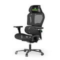Eureka ERK-GC05-G GC05 Typhon Series Ergonomic Mesh Chair - Black/Green (Avail: In Stock )