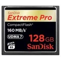 SanDisk SDCFXPS-128G 128GB Extreme Pro CF CompactFlash Memory Card - 160MB/s