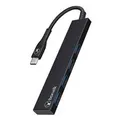 Bonelk ELK-80040-R Long-Life USB-C To 4 Port USB-A 3.0 Slim Hub - Black
