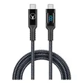 Bonelk ELK-04016-R 1.5m USB-C to USB-C 2.0 Long Life Digital Cable with 100W PD - Black