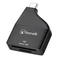 Bonelk ELK-80065-R USB-C To MicroSD / SD Adapter - Black