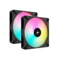 Corsair CO-9050156-WW iCUE AF140 RGB ELITE 140mm PWM Fan - Dual Pack with Lighting Node CORE