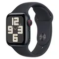 Apple MRG73ZP/A Watch SE 2nd Gen GPS+Cellular 40mm Midnight w/ Midnight Sport Band - S/M