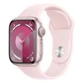 Apple MR933ZP/A Watch Series 9 GPS 41mm Pink Case w/ Light Pink Sport Band - S/M