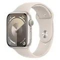 Apple MR963ZP/A Watch Series 9 GPS 45mm Starlight Case w/ Starlight Sport Band - S/M