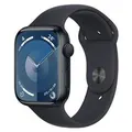 Apple MR993ZP/A Watch Series 9 GPS 45mm Midnight Case w/ Midnight Sport Band - S/M
