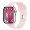 Apple MR9H3ZP/A Watch Series 9 GPS 45mm Pink Aluminium Case w/ Light Pink Sport Band - M/L