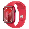 Apple MRXJ3ZP/A Watch Series 9 GPS 45mm Red Aluminium Case w/ Red Sport Band - S/M