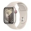 Apple MRHN3ZP/A Watch Series 9 GPS+Cellular 41mm Starlight w/ Starlight Sport Band - S/M