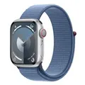 Apple MRHX3ZP/A Watch Series 9 GPS+Cellular 41mm Silver w/ Winter Blue Sport Loop