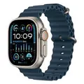 Apple MREG3ZP/A Watch Ultra 2 GPS+Cellular 49mm Titanium Case w/ Blue Ocean Band