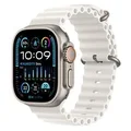 Apple MREJ3ZP/A Watch Ultra 2 GPS+Cellular 49mm Titanium Case w/ White Ocean Band